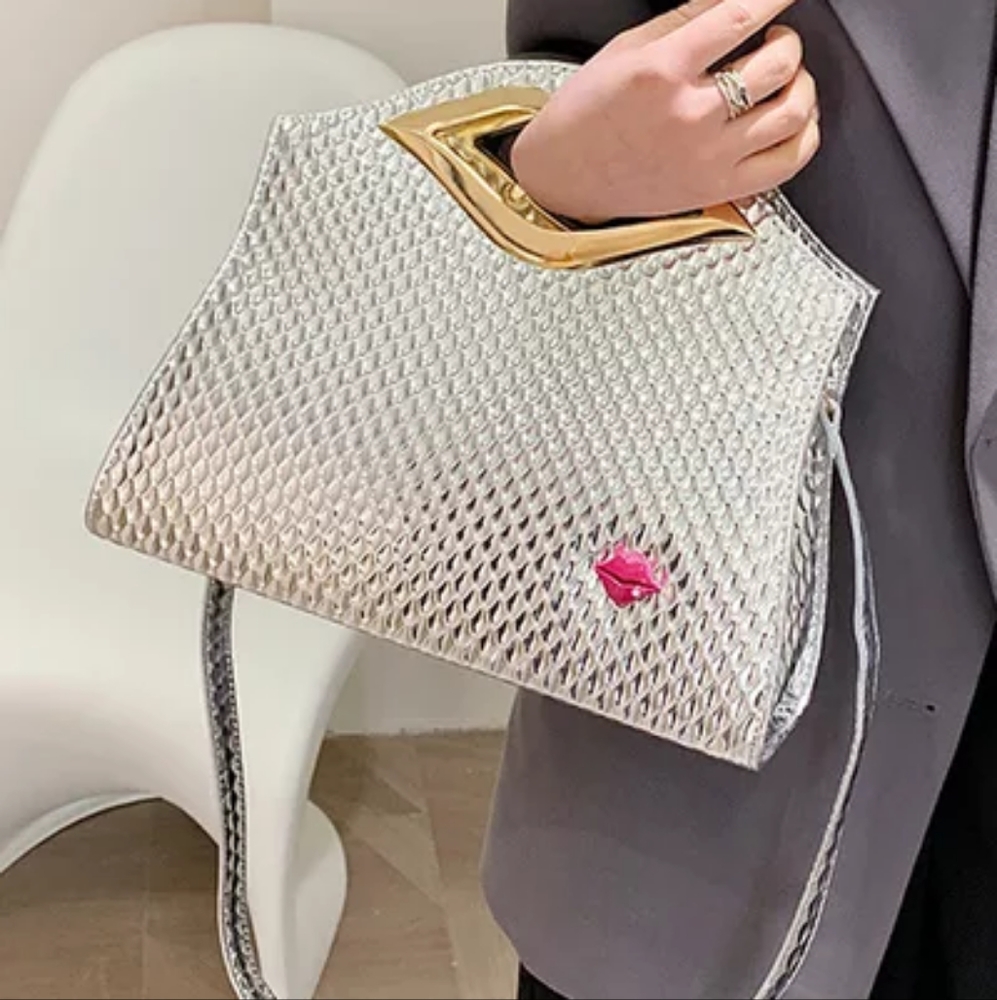 HOT KISS Elegant Clutch Gold, Silver NEW TREND